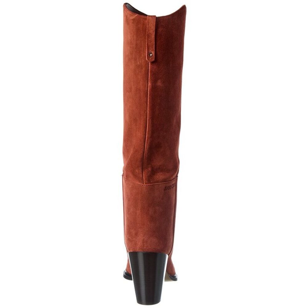 Jimmy Choo Cece 80 Suede Knee-High Boot, Brown - Picture 3 of 5